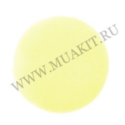 Мини-пуховка для пудры жёлтая
