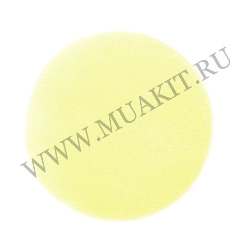 Мини-пуховка для пудры жёлтая