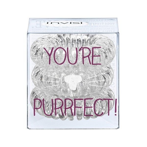 Резинка-браслет Invisibobble Purrfect Sparkling Clear
