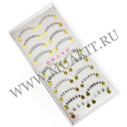 Нижние ресницы (10 пар) #F2 MIX