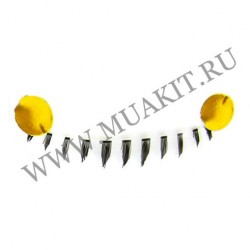 Нижние ресницы (10 пар) #T-03 Clear
