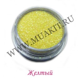 Блёстки мелкие Тёмно-жёлтый голографик