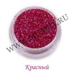 Блёстки мелкие Красный голографик