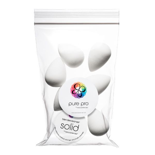 Cпонжи Beautyblender pure 6шт и Solid