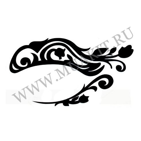 Тату на глаза Цветы